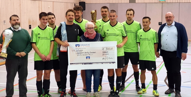 Sieger Benefizfußballturnier Volksbank eG Gera • Jena • Rudolstadt